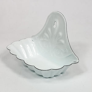 Porte savon en métal blanc