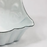 Porte savon en métal blanc